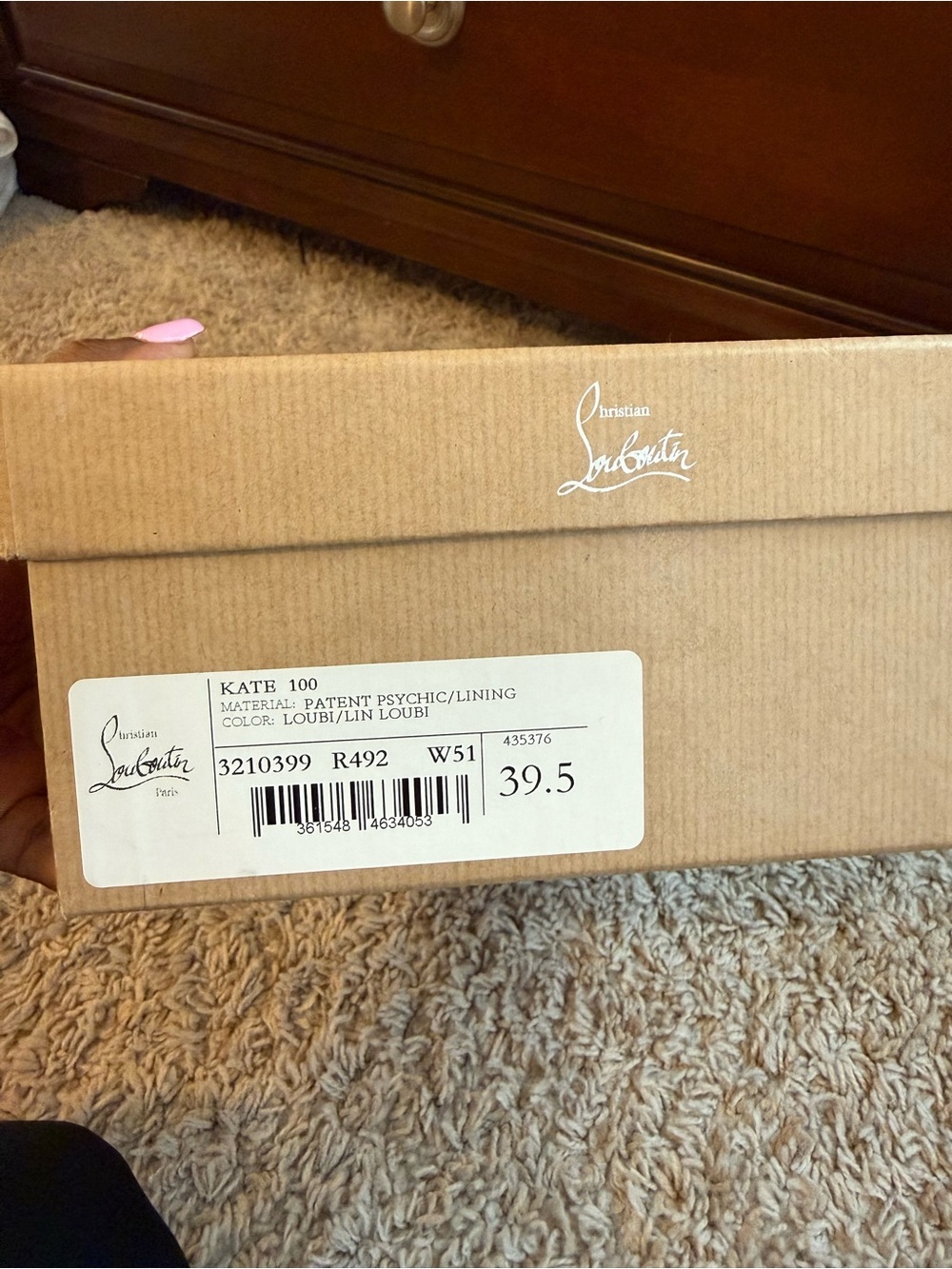 Christian Louboutin Metallic Red Pointed-Toe Stiletto Pumps - Picture 5 of 7